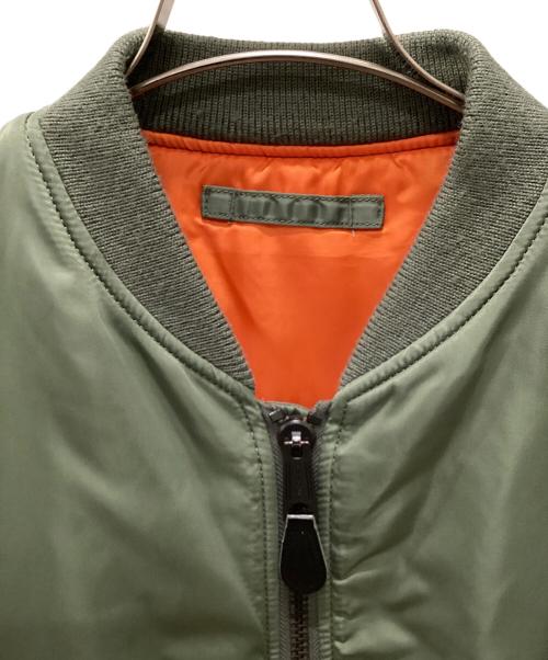 AVIREX（アヴィレックス）AVIREX (アヴィレックス) COMMERCIAL LOGO MA-1フライトジャケット セージグリーン サイズ:LARGEの古着・服飾アイテム
