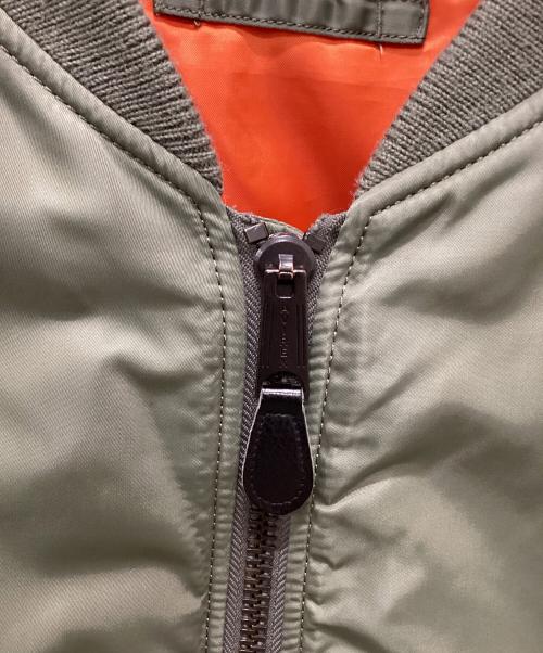 AVIREX（アヴィレックス）AVIREX (アヴィレックス) COMMERCIAL LOGO MA-1フライトジャケット セージグリーン サイズ:LARGEの古着・服飾アイテム