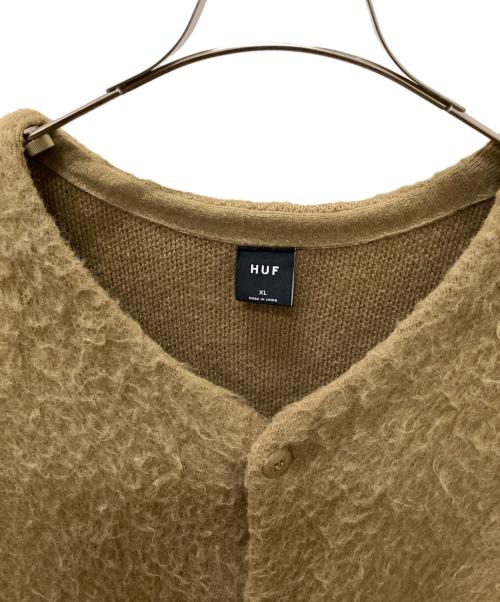 HUF（ハフ）HUF (ハフ) PALISADES CARDIGAN ベージュ サイズ:XLの古着・服飾アイテム