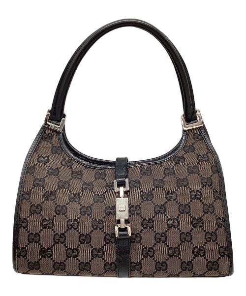GUCCI（グッチ）GUCCI (グッチ) ジャッキー ダークブラウン×ブラックの古着・服飾アイテム