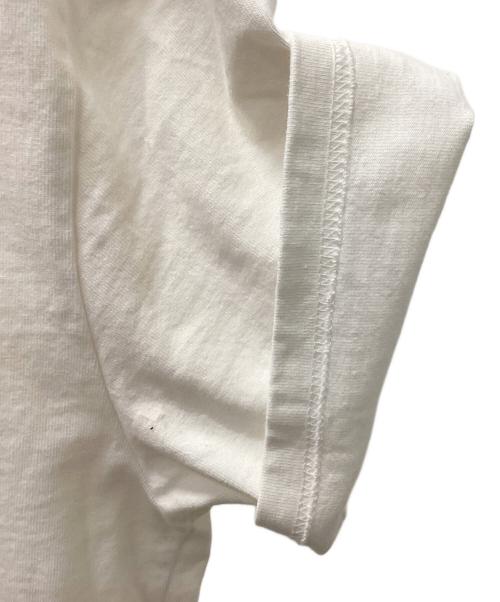 Hysteric Glamour（ヒステリックグラマー）Hysteric Glamour (ヒステリックグラマー) バックプリント ガール ウーマン ロゴ　ポケットクルーネックTシャツ ホワイト サイズ:Lの古着・服飾アイテム