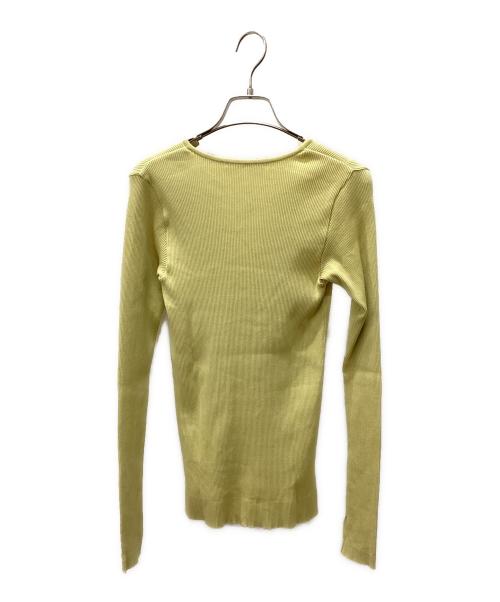 AURALEE（オーラリー）AURALEE (オーラリー) 薄手ニット イエロー サイズ:1の古着・服飾アイテム