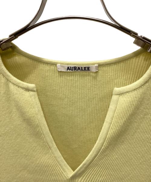 AURALEE（オーラリー）AURALEE (オーラリー) 薄手ニット イエロー サイズ:1の古着・服飾アイテム