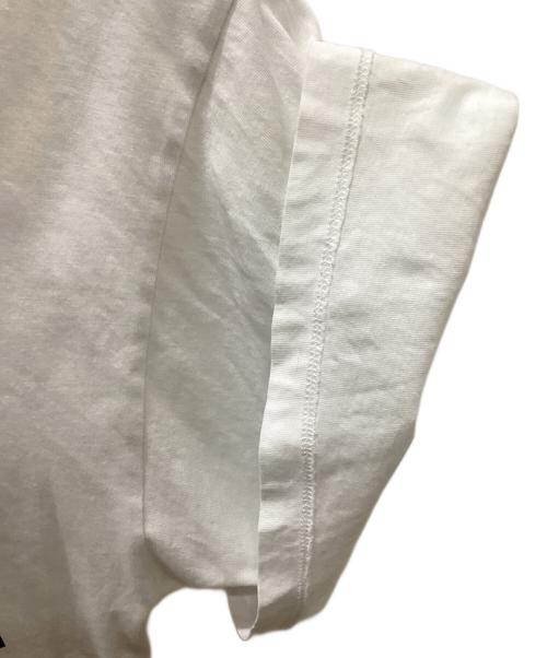 MM6 Maison Margiela（エムエムシックスメゾンマルジェラ）MM6 Maison Margiela (エムエムシックスメゾンマルジェラ) コットンポプリン ロゴT ホワイト×ブラック サイズ:16の古着・服飾アイテム