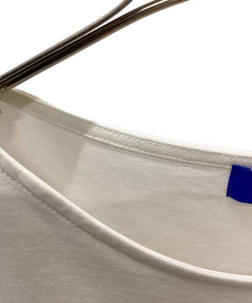 BLUE LABEL CRESTBRIDGE（ブルーレーベルクレストブリッジ）BLUE LABEL CRESTBRIDGE (ブルーレーベルクレストブリッジ) 半袖ブラウス ホワイト×ピンク サイズ:38の古着・服飾アイテム