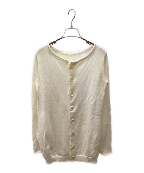 Yohji Yamamoto FEMME（ヨウジヤマモトファム）Yohji Yamamoto FEMME (ヨウジヤマモトファム) 薄手カーディガン ベージュ サイズ:2の古着・服飾アイテム