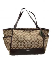 COACH（コーチ）の古着「ショルダーバッグ」｜カーキ×ブラウン