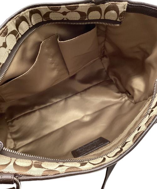 COACH（コーチ）COACH (コーチ) ショルダーバッグ カーキ×ブラウンの古着・服飾アイテム