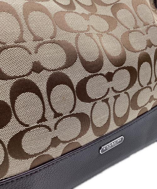 COACH（コーチ）COACH (コーチ) ショルダーバッグ カーキ×ブラウンの古着・服飾アイテム