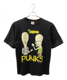 MICHAEL ATHLETIC DEPT（ミカエルアスレチックデプト）の古着「90's MTV's  BEAVIS AND BUTT-HEAD プリントT」｜ブラック