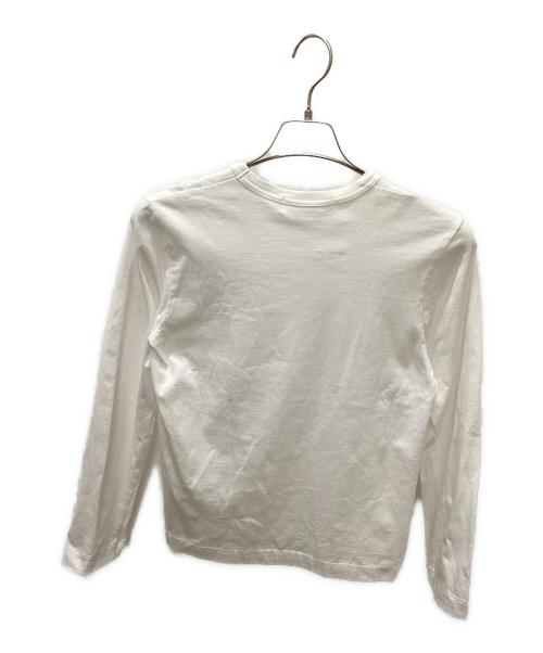 PLAY COMME des GARCONS（プレイコムデギャルソン）PLAY COMME des GARCONS (プレイコムデギャルソン) 長袖カットソー ホワイト サイズ:Ｌの古着・服飾アイテム