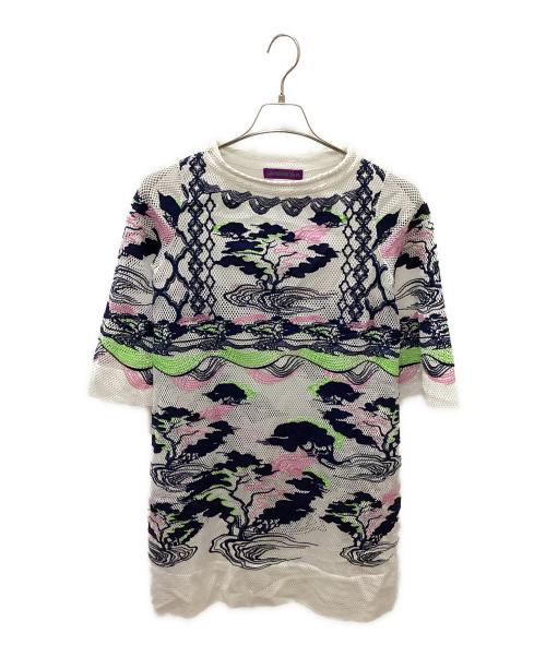 VIVIENNE TAM（ヴィヴィアンタム）VIVIENNE TAM (ヴィヴィアンタム) 2015ssコレクション アーカイブ ワンピース ホワイトの古着・服飾アイテム