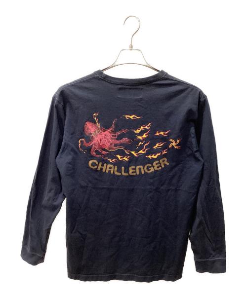 CHALLENGER（チャレンジャー）CHALLENGER (チャレンジャー) 長袖カットソー ネイビー サイズ:MEDIUMの古着・服飾アイテム