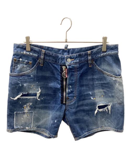 DSQUARED2（ディースクエアード）DSQUARED2 (ディースクエアード) デニムハーフパンツ インディゴ サイズ:50の古着・服飾アイテム