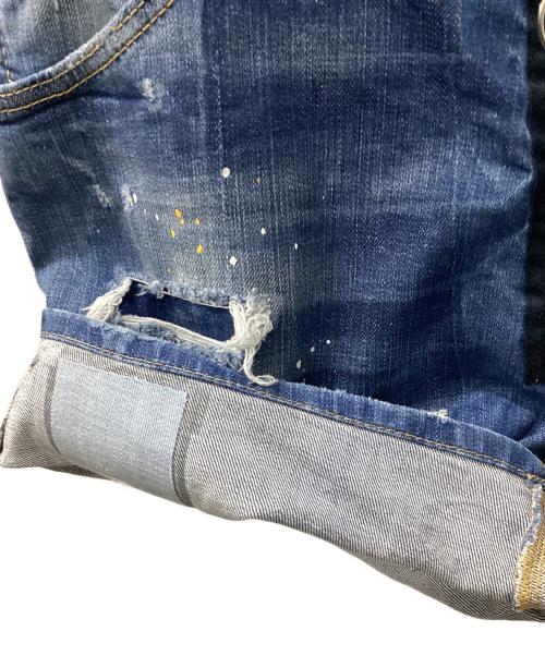 DSQUARED2（ディースクエアード）DSQUARED2 (ディースクエアード) デニムハーフパンツ インディゴ サイズ:50の古着・服飾アイテム