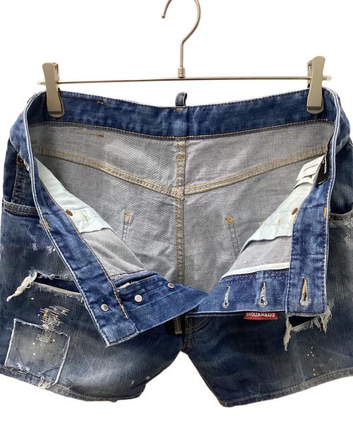 DSQUARED2（ディースクエアード）DSQUARED2 (ディースクエアード) デニムハーフパンツ インディゴ サイズ:50の古着・服飾アイテム
