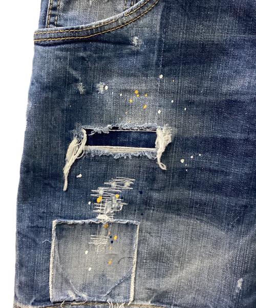 DSQUARED2（ディースクエアード）DSQUARED2 (ディースクエアード) デニムハーフパンツ インディゴ サイズ:50の古着・服飾アイテム