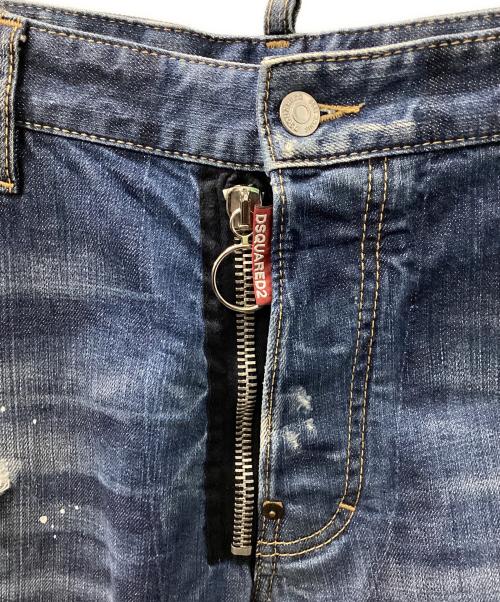 DSQUARED2（ディースクエアード）DSQUARED2 (ディースクエアード) デニムハーフパンツ インディゴ サイズ:50の古着・服飾アイテム
