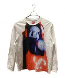 SUPREME（シュプリーム）の古着「長袖カットソー」｜ホワイト×レッド