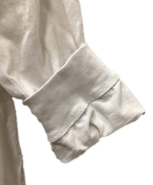 SUPREME（シュプリーム）SUPREME (シュプリーム) 長袖カットソー ホワイト×レッド サイズ:Lの古着・服飾アイテム