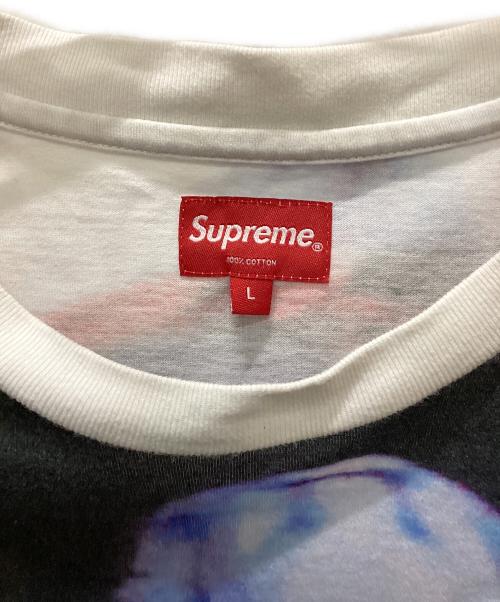 SUPREME（シュプリーム）SUPREME (シュプリーム) 長袖カットソー ホワイト×レッド サイズ:Lの古着・服飾アイテム