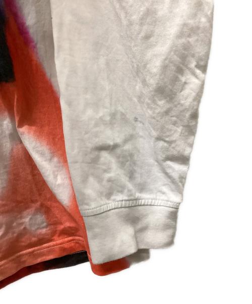 SUPREME（シュプリーム）SUPREME (シュプリーム) 長袖カットソー ホワイト×レッド サイズ:Lの古着・服飾アイテム