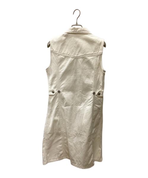 GUCCI（グッチ）GUCCI (グッチ) オールドGUCCI　ロングベスト ホワイト サイズ:40の古着・服飾アイテム