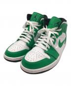 NIKEナイキ）の古着「Air Jordan 1 Mid Lucky Green」｜グリーン×ホワイト