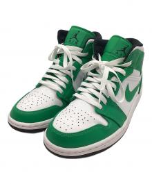 NIKE（ナイキ）の古着「Air Jordan 1 Mid Lucky Green」｜グリーン×ホワイト