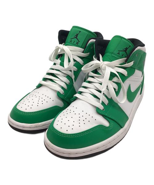 NIKE（ナイキ）NIKE (ナイキ) Air Jordan 1 Mid Lucky Green グリーン×ホワイト サイズ:25cmの古着・服飾アイテム