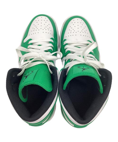 NIKE（ナイキ）NIKE (ナイキ) Air Jordan 1 Mid Lucky Green グリーン×ホワイト サイズ:25cmの古着・服飾アイテム