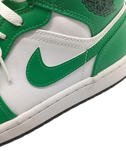 NIKE（ナイキ）NIKE (ナイキ) Air Jordan 1 Mid Lucky Green グリーン×ホワイト サイズ:25cmの古着・服飾アイテム