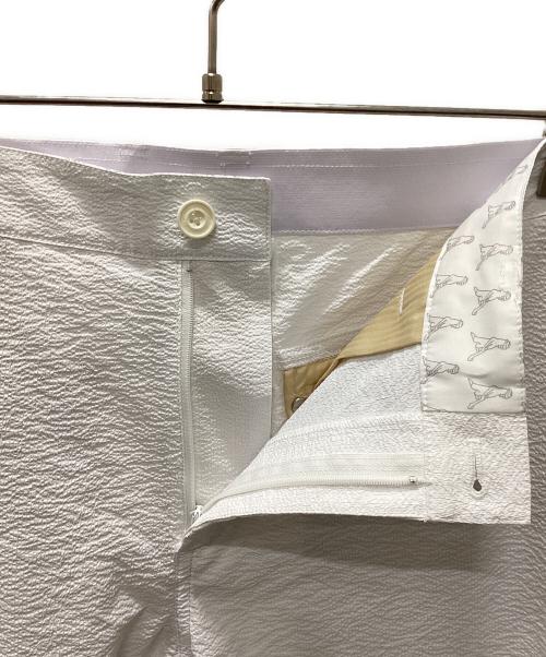 PiNG（ピン）PiNG (ピン) 全方向ストレッチ サッカーテーパード パンツ ホワイト サイズ:LLの古着・服飾アイテム