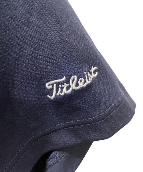 Titleist（タイトリスト）Titleist (タイトリスト) トリアセテートファイバーピックワイドカラーシャツ ネイビー サイズ:LLの古着・服飾アイテム