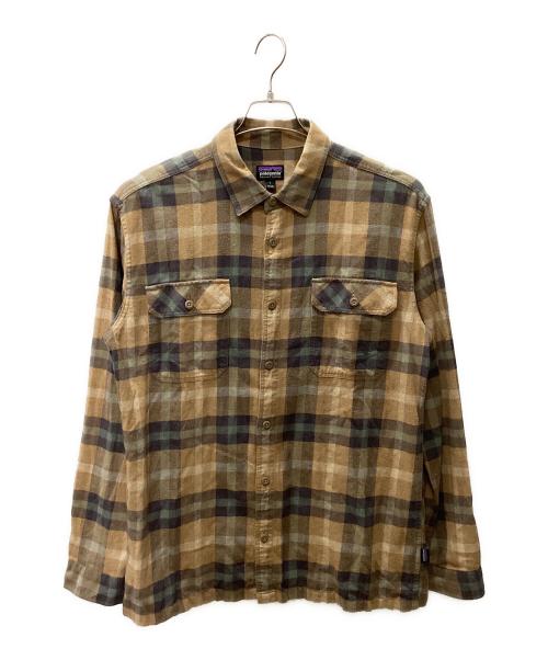 Patagonia（パタゴニア）Patagonia (パタゴニア) ネルシャツ ブラウン サイズ:Lの古着・服飾アイテム