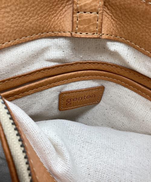genten（ゲンテン）genten (ゲンテン) レザートートバッグ ブラウンの古着・服飾アイテム