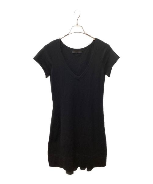 FOXEY（フォクシー）FOXEY (フォクシー) 半袖ワンピース ブラック サイズ:38の古着・服飾アイテム