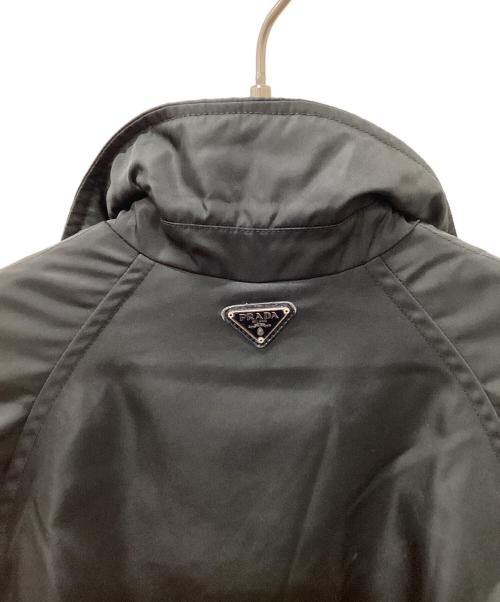 PRADA（プラダ）PRADA (プラダ) ナイロンダブルトレンチコート ブラック サイズ:38の古着・服飾アイテム