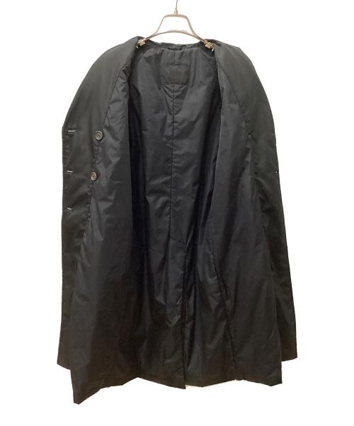 PRADA（プラダ）PRADA (プラダ) ナイロンダブルトレンチコート ブラック サイズ:38の古着・服飾アイテム