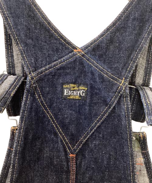 EIGHT G（エイトジー）EIGHT G (エイトジー) デニムオーバーオール インディゴ サイズ:W34L34の古着・服飾アイテム