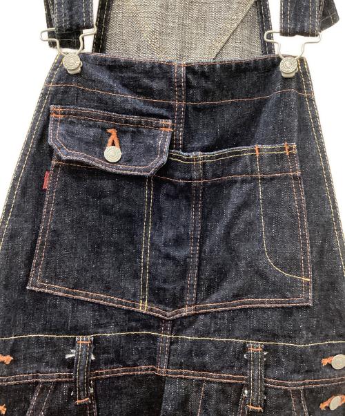 EIGHT G（エイトジー）EIGHT G (エイトジー) デニムオーバーオール インディゴ サイズ:W34L34の古着・服飾アイテム