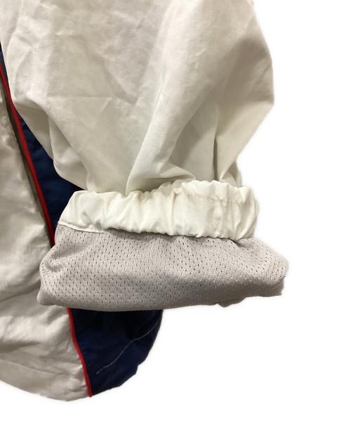 KEBOZ（ケボズ）KEBOZ (ケボズ) ICON NYLON TRACK JACKET ホワイト×ネイビー サイズ:LARGEの古着・服飾アイテム
