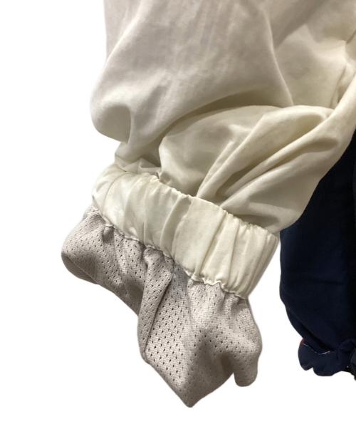 KEBOZ（ケボズ）KEBOZ (ケボズ) ICON NYLON TRACK JACKET ホワイト×ネイビー サイズ:LARGEの古着・服飾アイテム