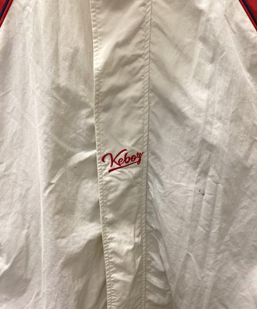 KEBOZ（ケボズ）KEBOZ (ケボズ) ICON NYLON TRACK JACKET ホワイト×ネイビー サイズ:LARGEの古着・服飾アイテム