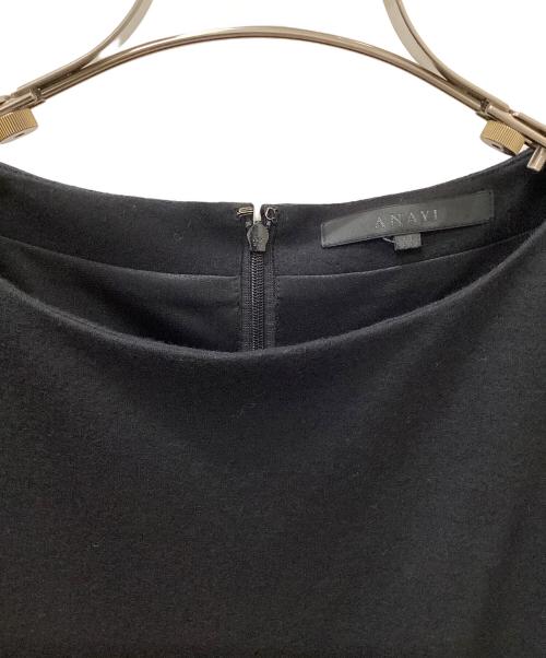 ANAYI（アナイ）ANAYI (アナイ) ニットワンピース ブラック サイズ:36の古着・服飾アイテム