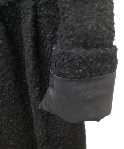 BURBERRY LONDON（バーバリーロンドン）BURBERRY LONDON (バーバリーロンドン) ノーカラーウールコート ブラック サイズ:38の古着・服飾アイテム