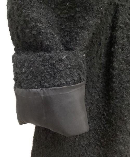 BURBERRY LONDON（バーバリーロンドン）BURBERRY LONDON (バーバリーロンドン) ノーカラーウールコート ブラック サイズ:38の古着・服飾アイテム