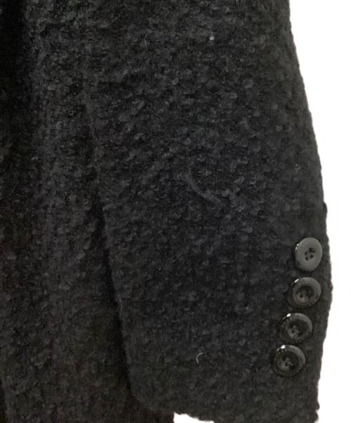 BURBERRY LONDON（バーバリーロンドン）BURBERRY LONDON (バーバリーロンドン) ノーカラーウールコート ブラック サイズ:38の古着・服飾アイテム