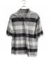 stussy（ステューシー）の古着「ポロシャツ　ペイントボーダー鹿の子ポロシャツ」｜グレー