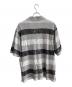 stussy (ステューシー) ポロシャツ　ペイントボーダー鹿の子ポロシャツ グレー サイズ:L：7000円